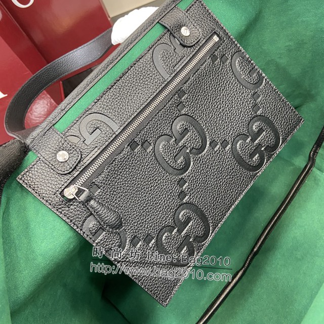 Gucci專櫃古馳最新款2025早春系列粒面購物袋 jh2010型號：818771